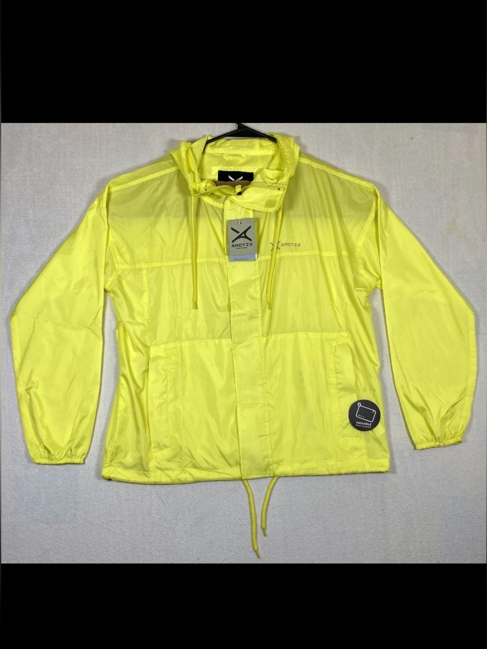 Arctix Womens Zephyr Windbreaker Jacket XL Faded Yellow Lightweight NWT